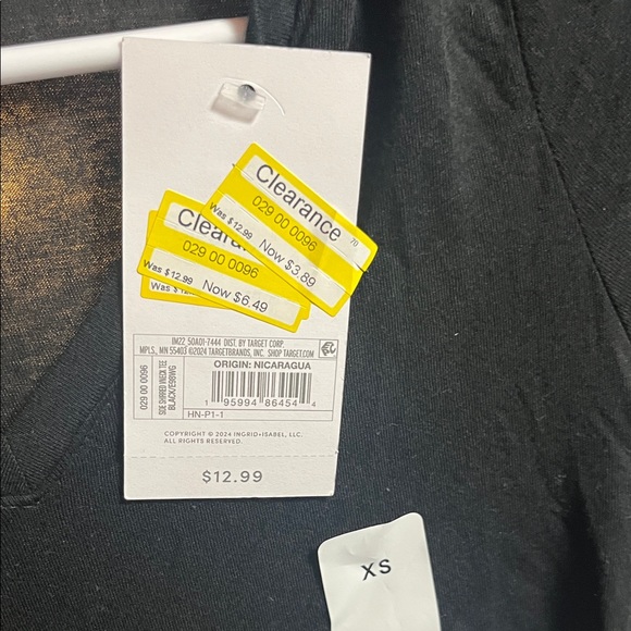 Isabel Maternity by Ingrid & Isabel Black Short Sleeve Tee - Picture 3 of 3